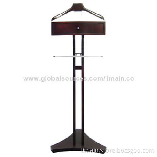 Garment Rack, Made of Wood Material, Mahogany Finish